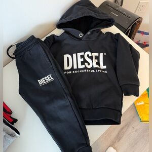 Diesel Black Tracksuit with Logo